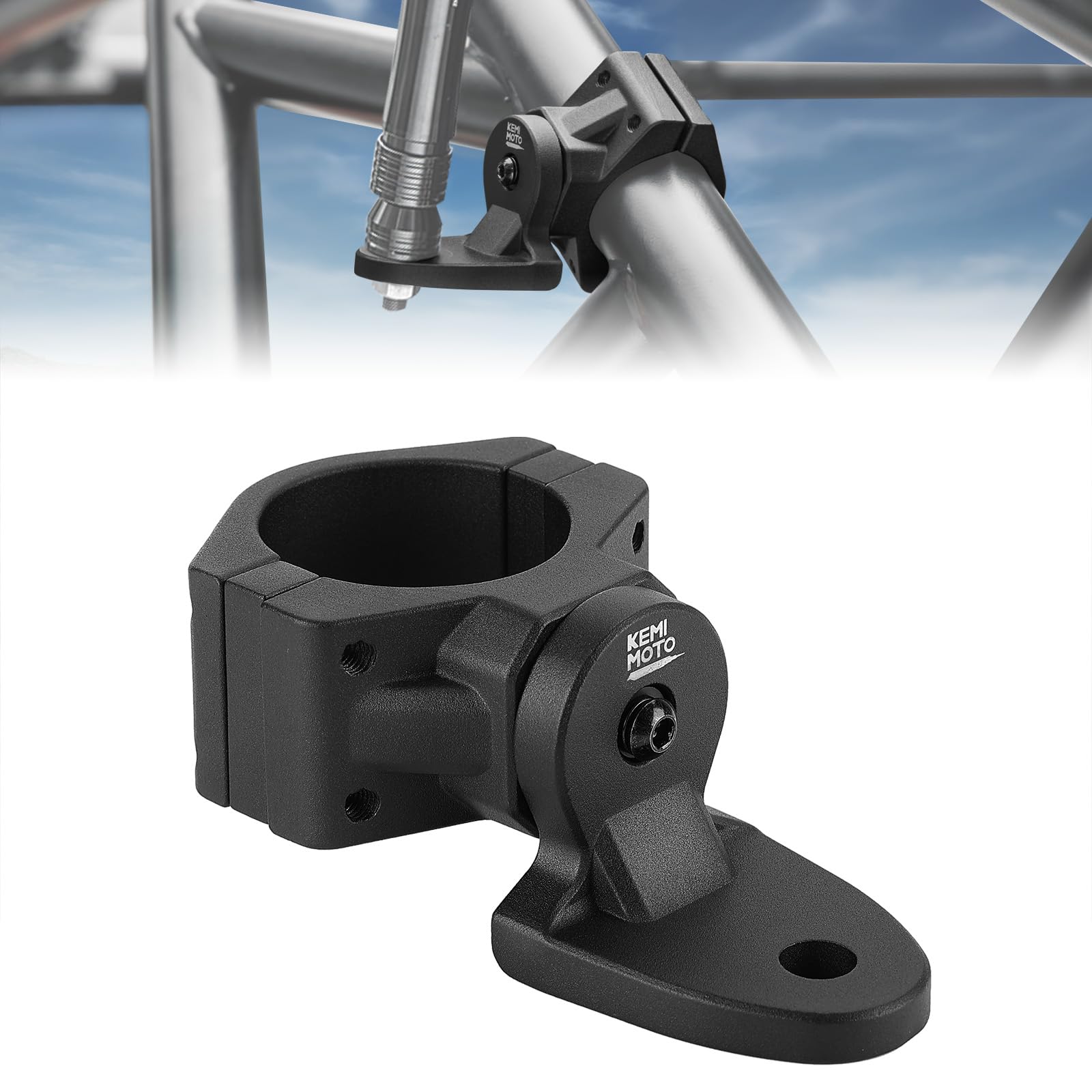 Soporte de montaje ajustable contra vibraciones para barra antivuelco UTV