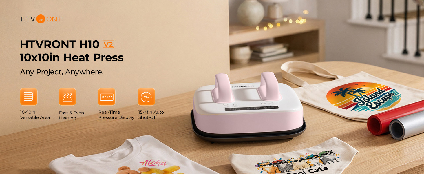 Amazon.com: HTVRONT Heat Press Machine for T Shirts with Pressure