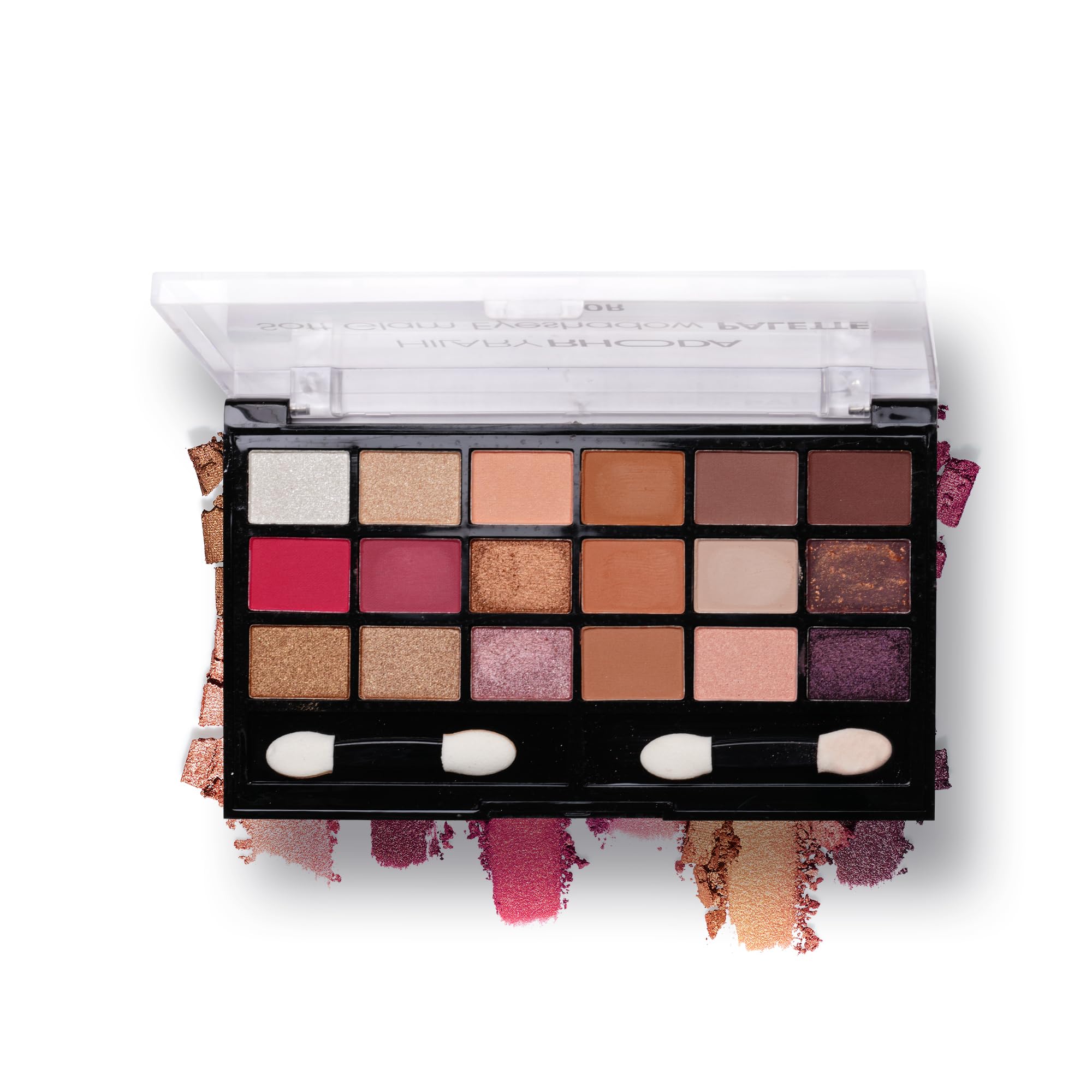 Hilary Rhoda Soft Glam Eyeshadow Palette | Highly Pigmented & Long Lasting Eyeshadow Palette | Matte & Shimmer Finish | 18 Shades (Multicolor - Shade 1)-picture-10