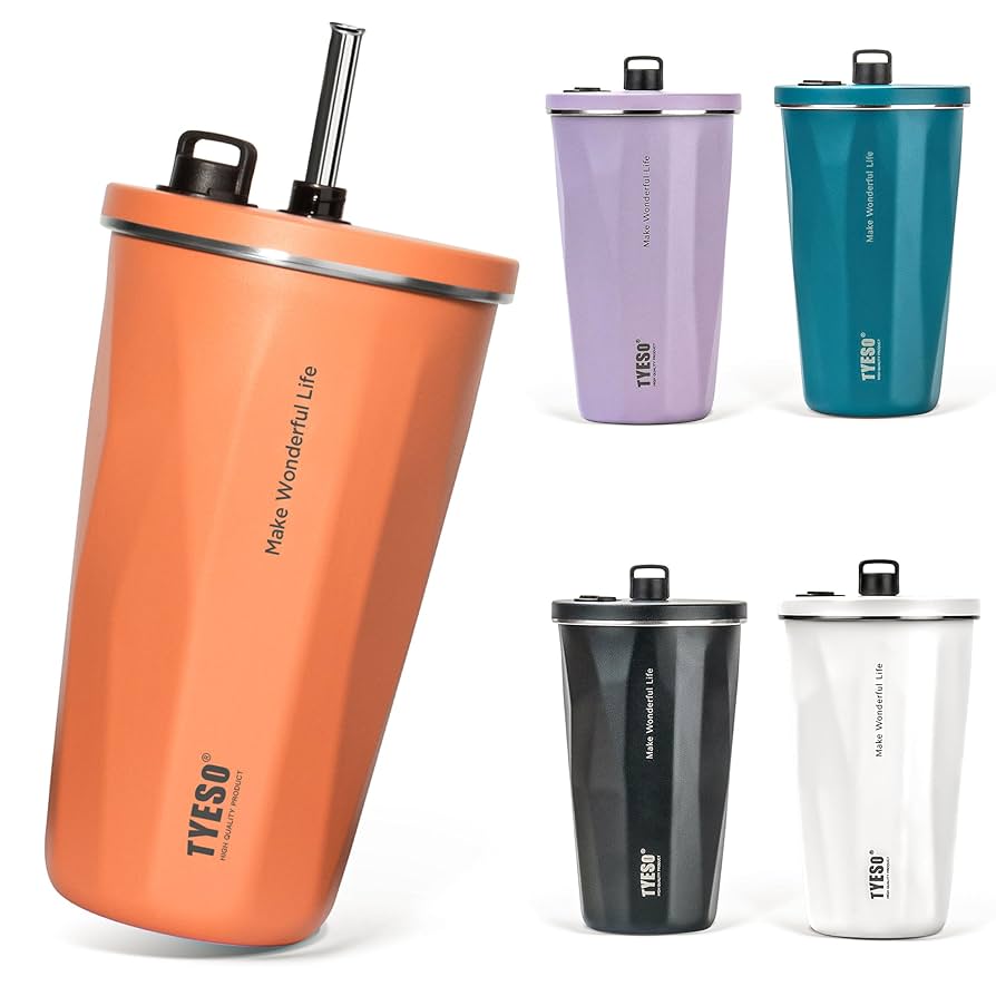 タンブラー ストロー付き ふた付き 600ml 大容量 ステンレス　ピンク Amazon | ストロー付きタンブラー ふた付き 大容量 ストロー