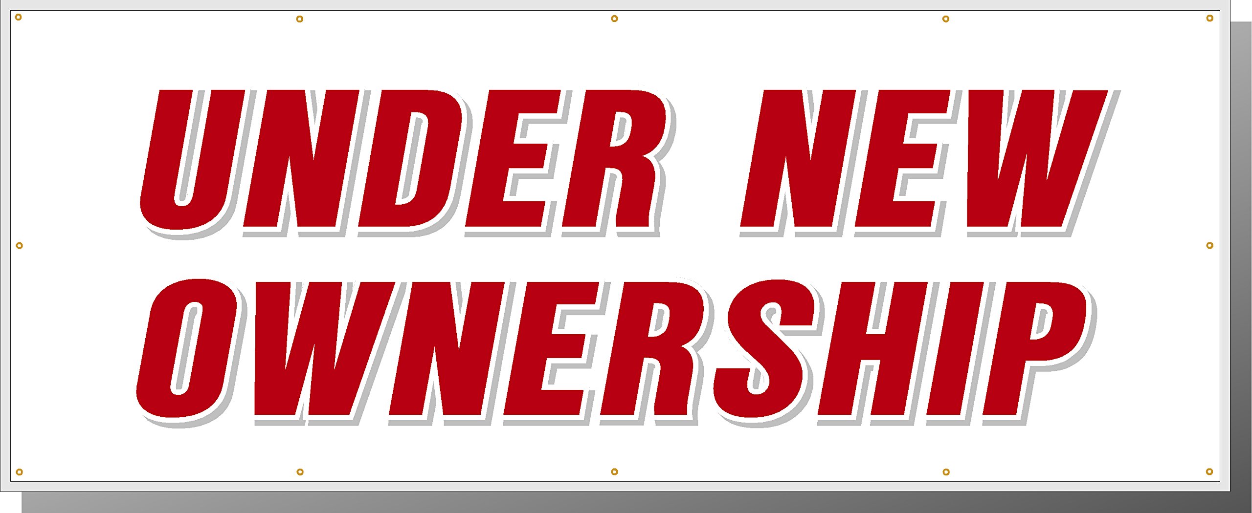 HighwayTraffic Supply Highway Traffic Supply Under Ownership Banner 96" Long 36" High Let Everyone Know Your Buisness is Under Ownership.