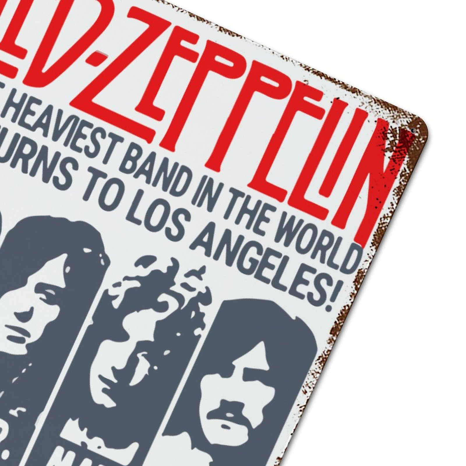 Amazon.co.jp: ブリキ看板 LED ZEPPELIN レッドツェッペリン 金属