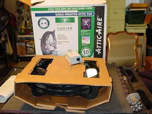 Air Vent Mount Power INC. 53319 Gable Attic Ventilator