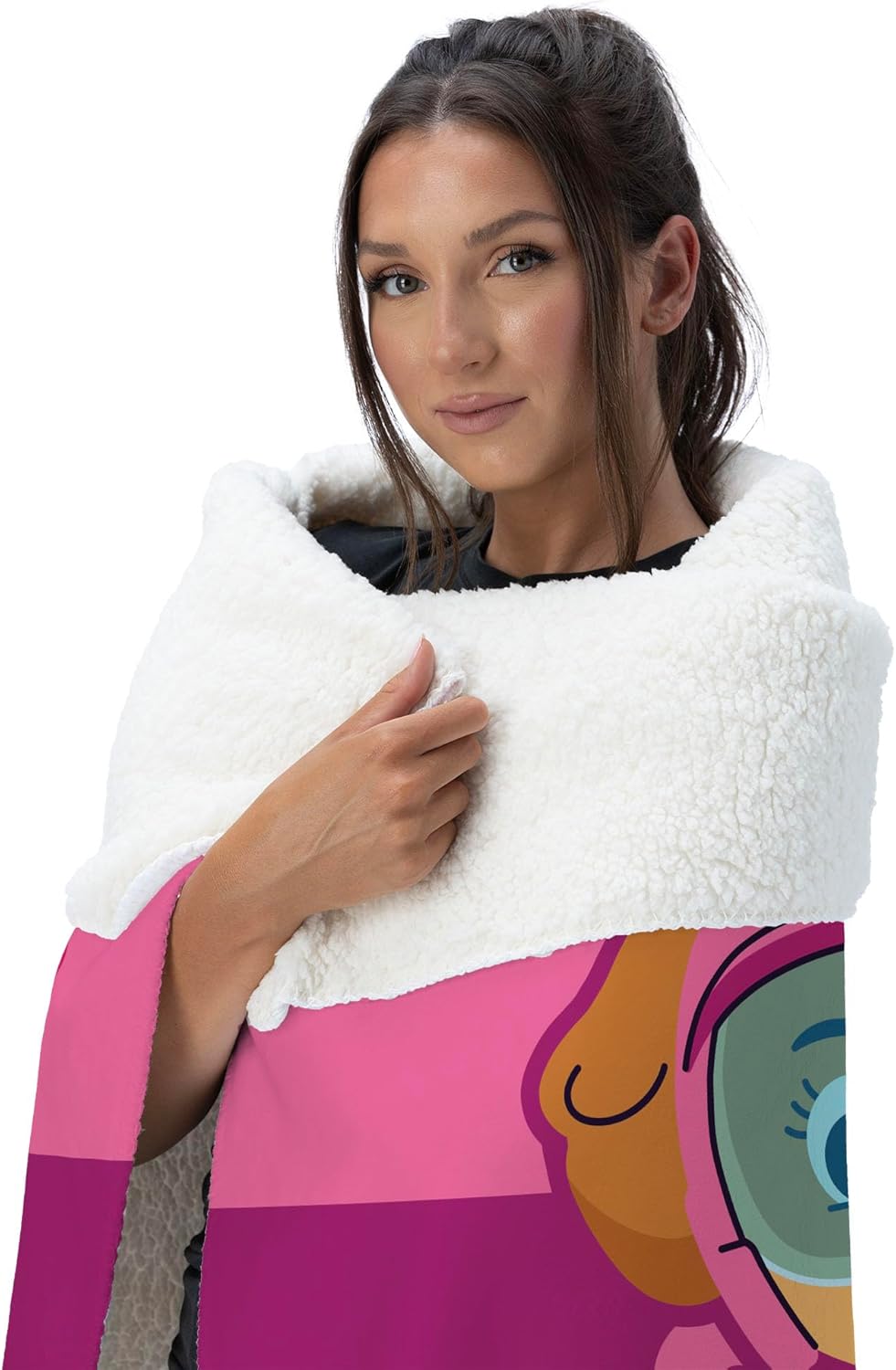 Nickelodeon Paw Patrol Officially Licensed High to The Skye Ultra-Soft Silk Touch Sherpa Throw Blanket, 50 x 60 in