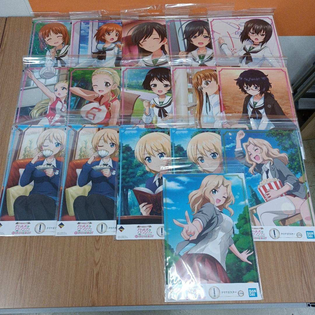 一番くじ ガールズ&パンツァー クッション3個・クリアポスター14枚 2025年最新】一番くじ ガルパン クッションの人気アイテム