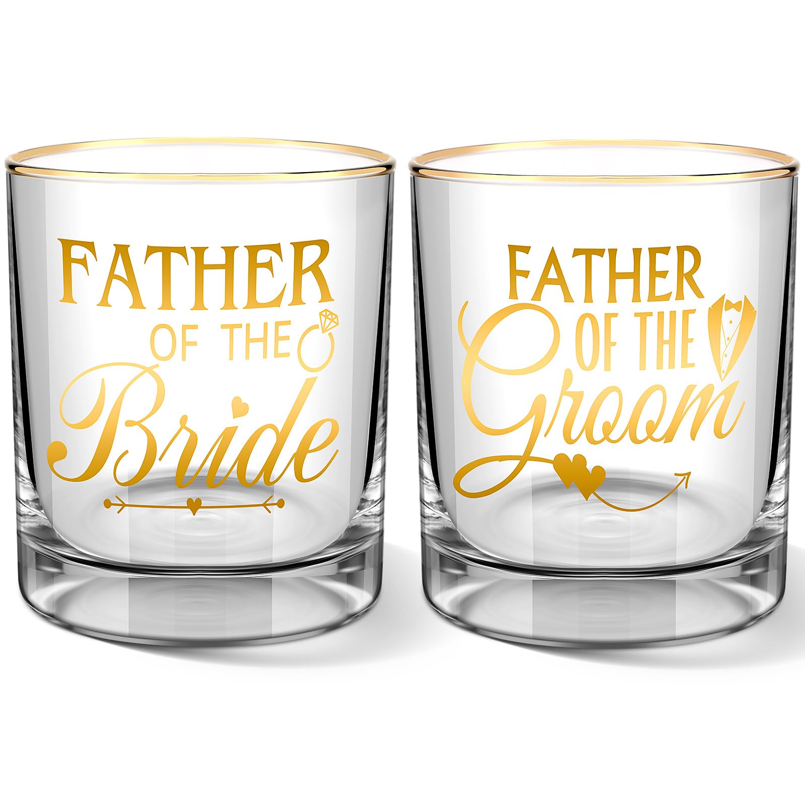 2 vasos de whisky para padre de la novia y el novio de 10 onzas, regalo de boda, propuesta de boda, regalo de compromiso para padre y papá