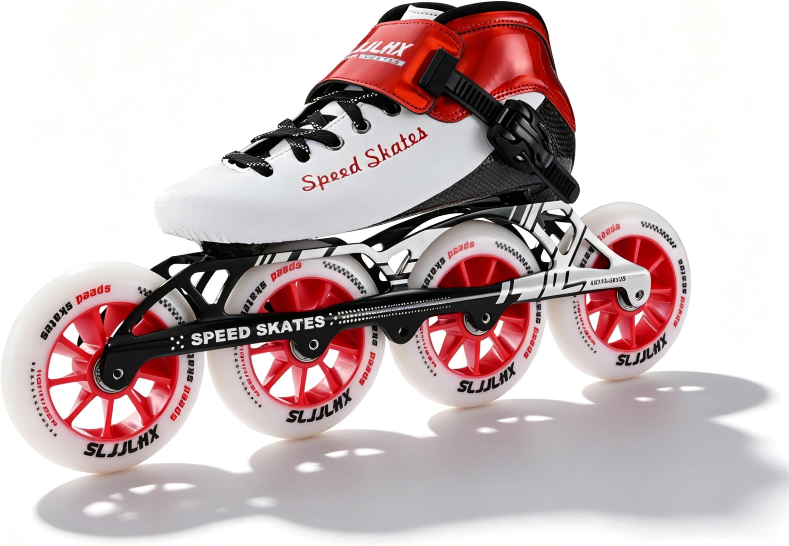 Inline Speed Skates for Men Women,Professional Carbon Fibre Roller Skates Blades Adult Male Female, High Performance Racing Skates for Marathon Racing & Outdoor Fitness,Black