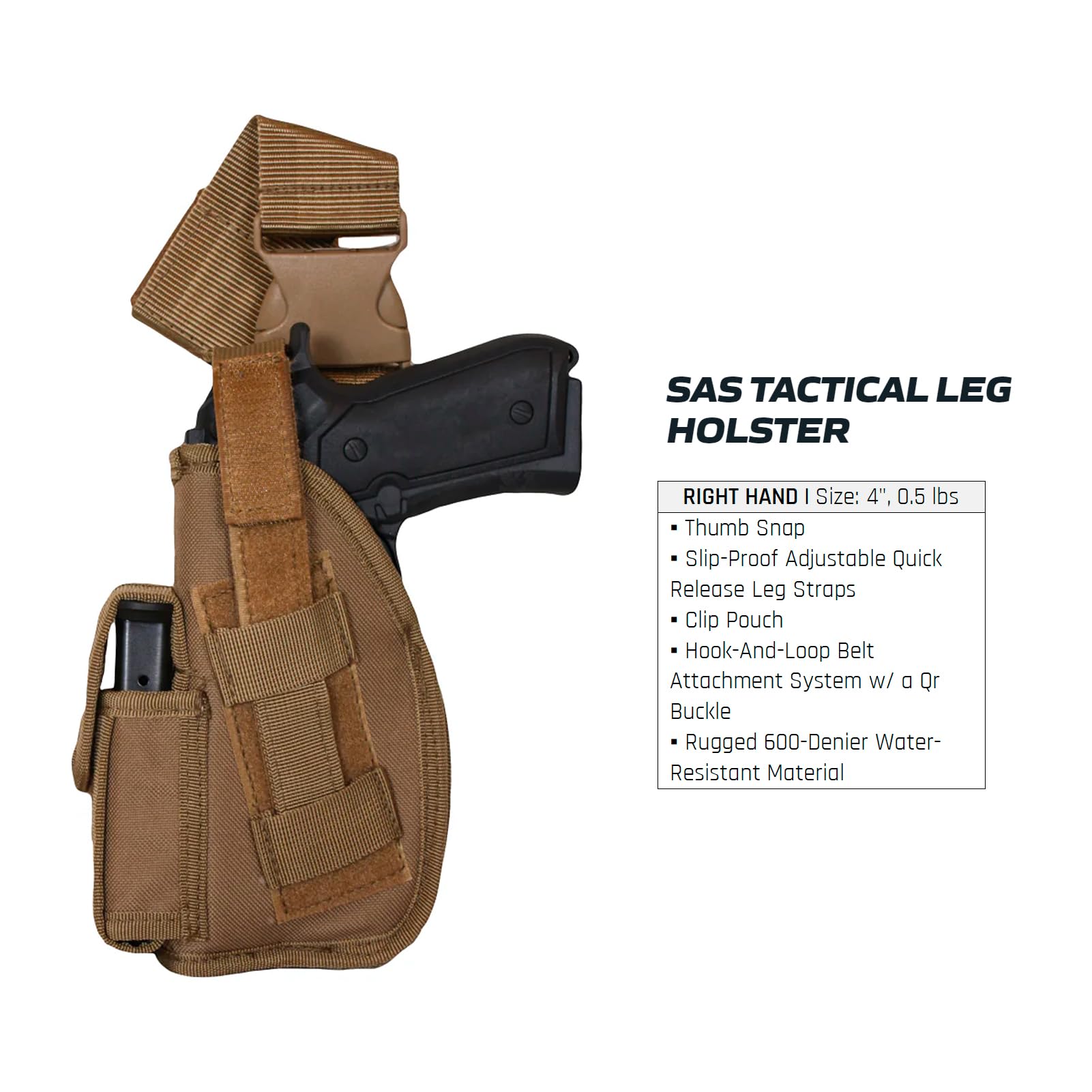 Olive Caccia grigioverde / ricreativo tattica del piedino di goccia della pistola della pistola Holster