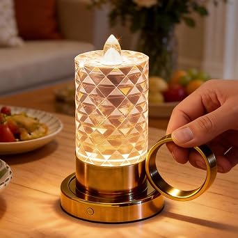 JandCase Flameless Candles, Rechargeable Battery Operated Candles