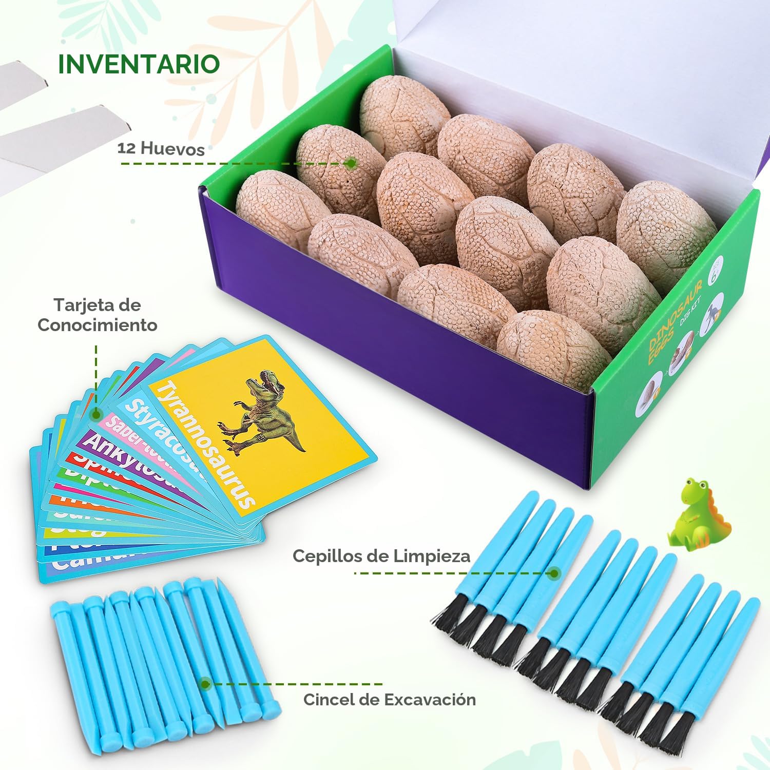 Juguete Paleontología Niños 12 Huevos Dinosaurios Juguetes Excavación | Kit Paleontología Niños | Regalo Fiesta Infantil Juguete Paleontología Niños 12 Huevos Dinosaurios Juguetes Excavación | Kit Paleontología Niños | Regalo Fiesta Infantil