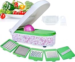 LHS Vegetable Chopper, Pro Onion Chopper Slicer Dicer Cutter - Cheese & Veggie Chopper - Food Chopper Dicer with 5 Blades …