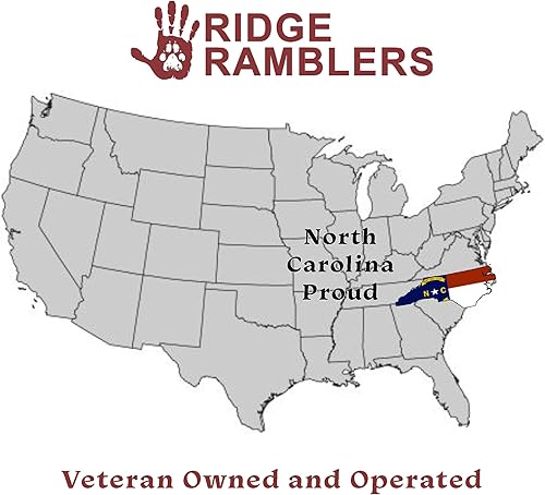 Miniatura 6 de Ridge Ramblers - Collar táctico avanzado para perro con asa - Collar de perro resistente fabricado con herrajes metálicos ligeros y acolchado de