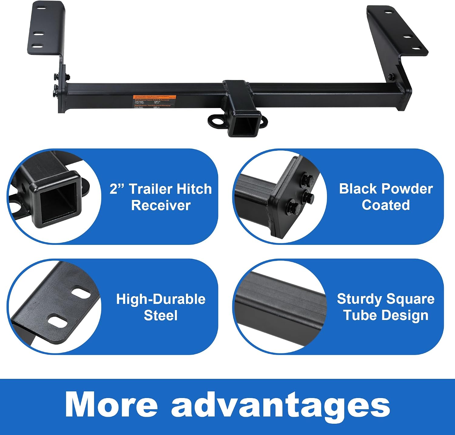Class 3 Trailer Hitch Fits 2019-2026 Chevy Blazer (Excluding Premier) 13418