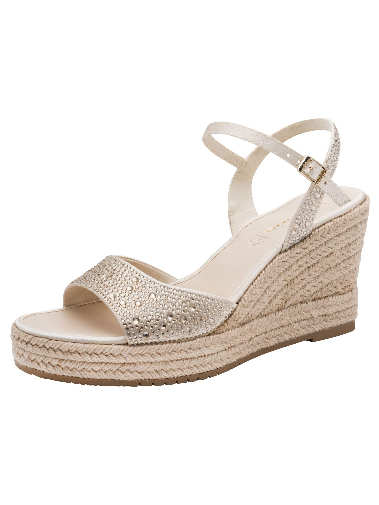 Tamaris Women’s sandal with wedge heel gray 5 UK