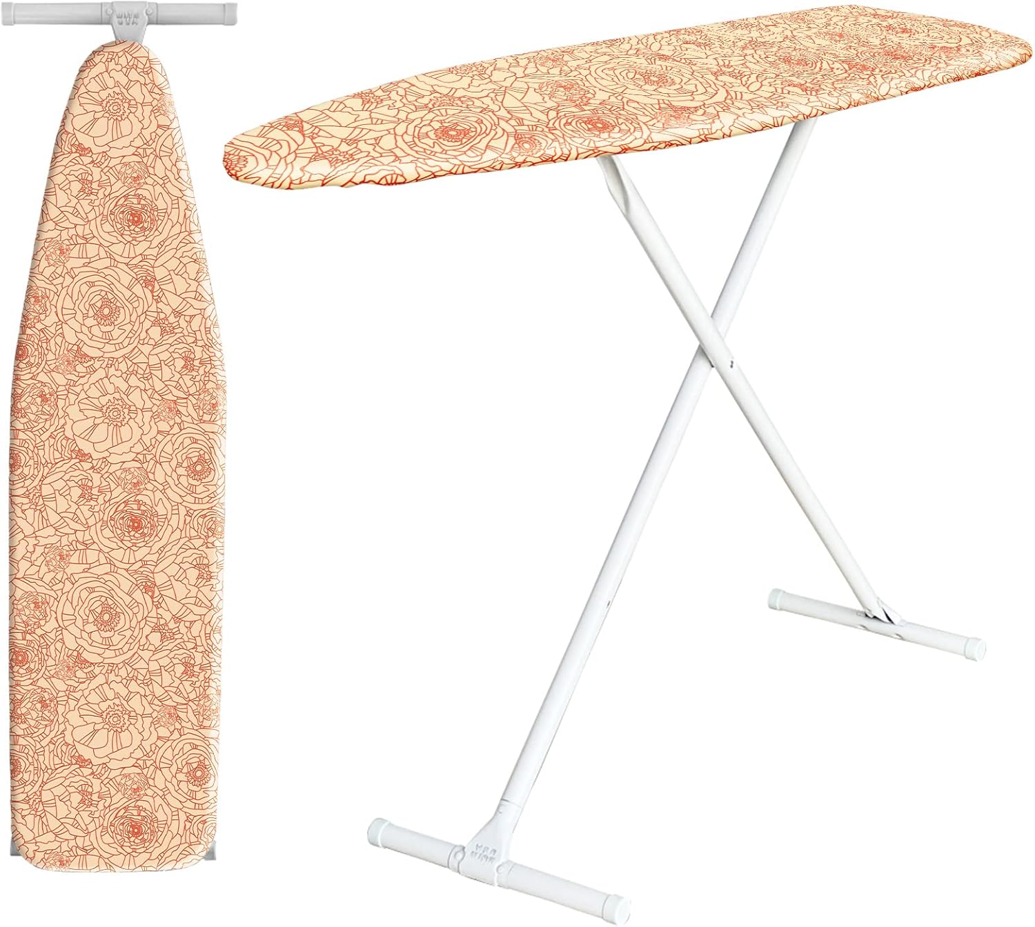 Tidy Zebra Space Saving Ironing Board Made in USA Compact Standard Ironing Table