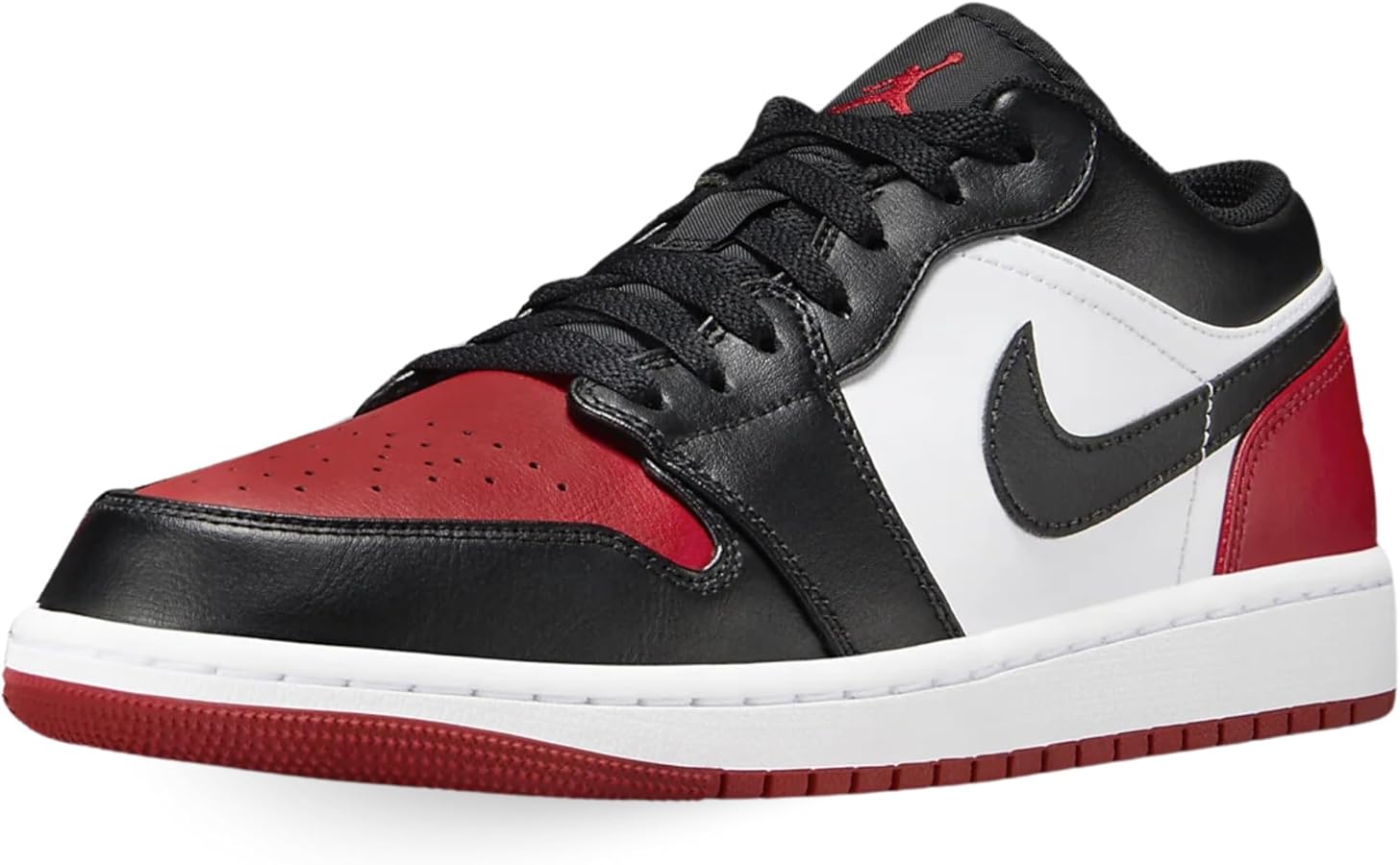 JORDAN 1 Retro Low Og Ex Mens Shoes, White/Black-red Low, 13