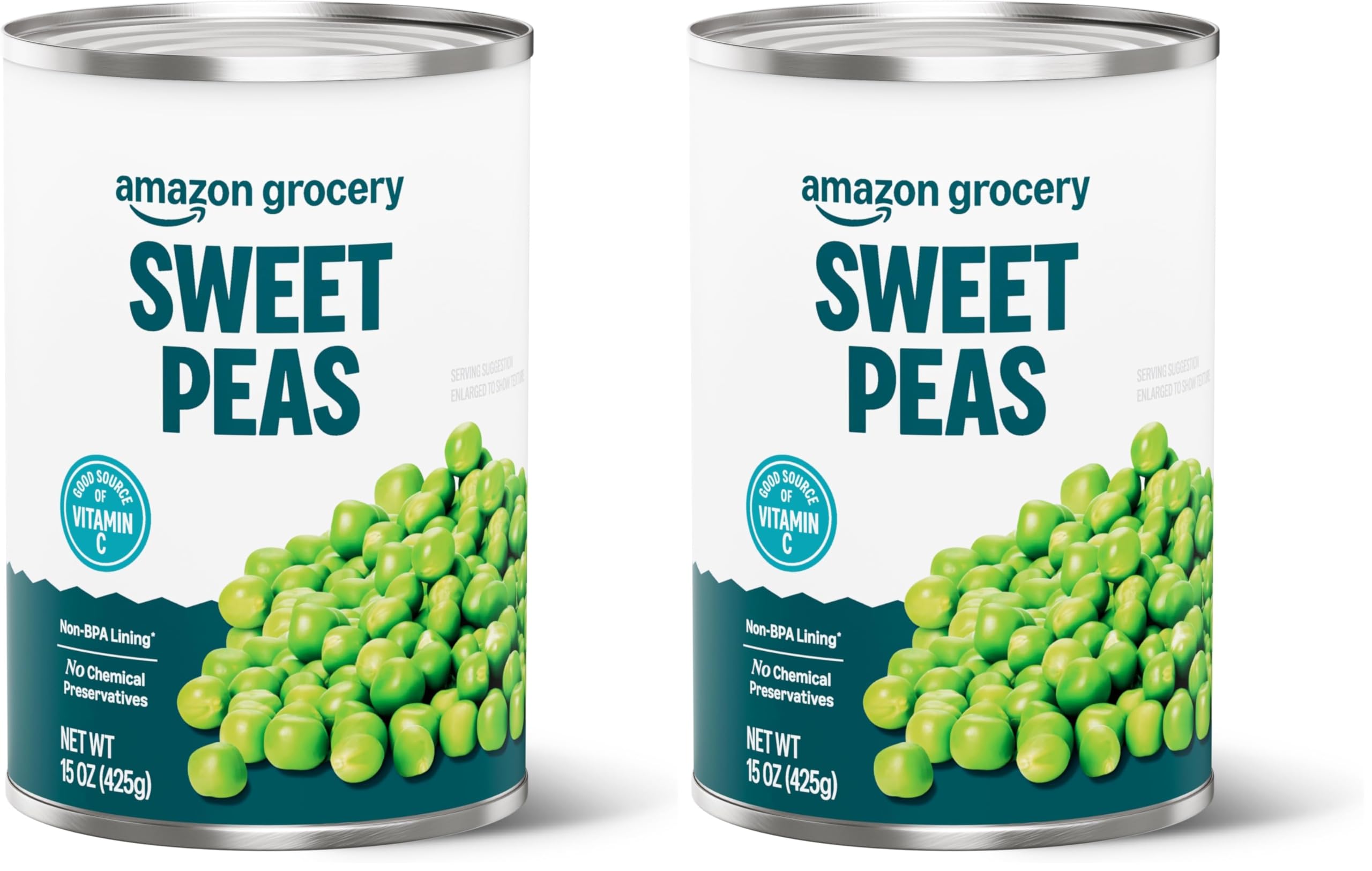 Amazon GroceryCanned Sweet Peas, 15 Oz (Pack of 2)