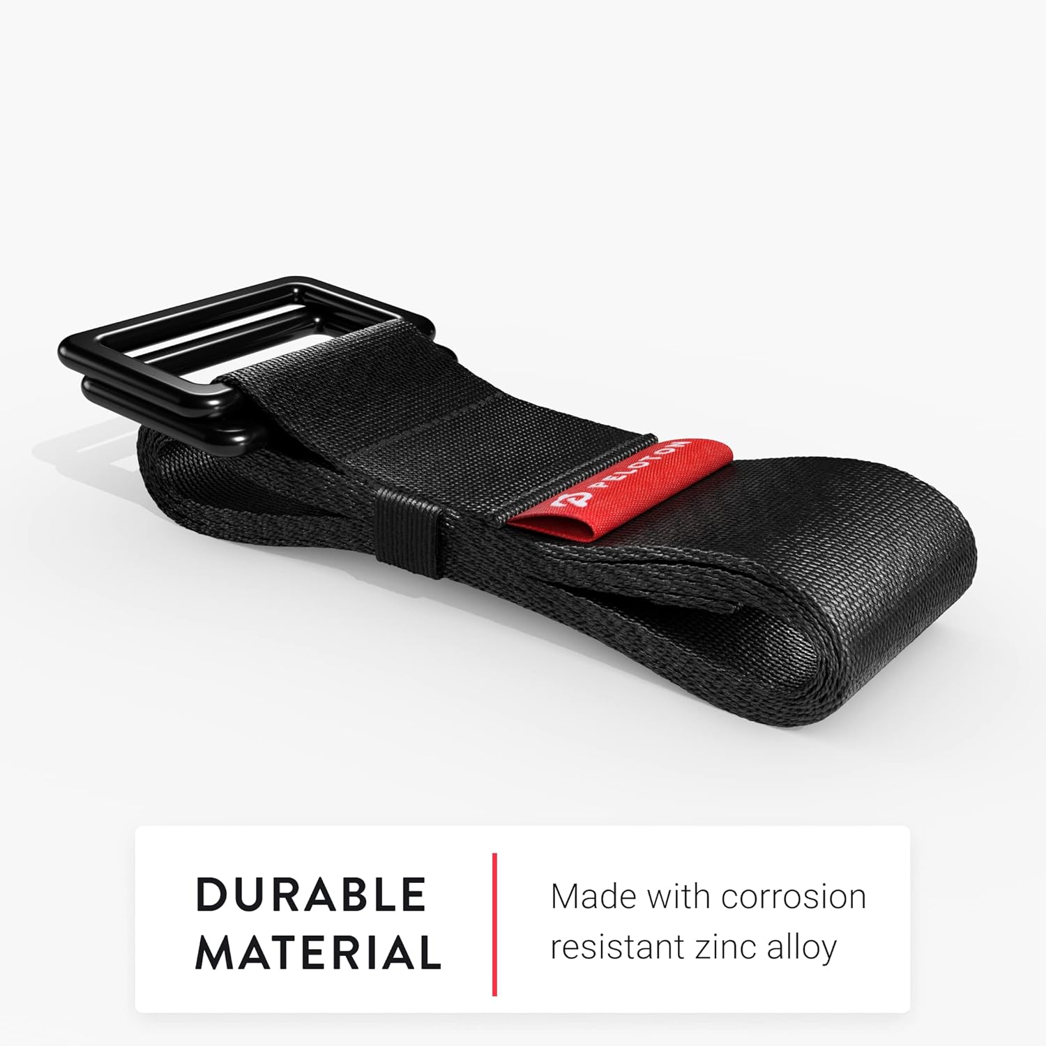 Peloton Yoga Strap | 6 ft. Adjustable and Durable Nylon Strap with Corrosion Resistant Zinc Alloy Rings for Stretching, Pilates, and Exercise : Sports & Outdoors