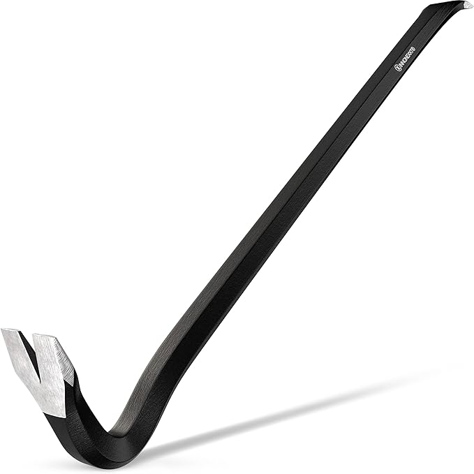 Leva Pied Di Porco In Acciaio 300mm - Leverino Per Rimozione Chiodi, Con Impugnatura Antiscivolo