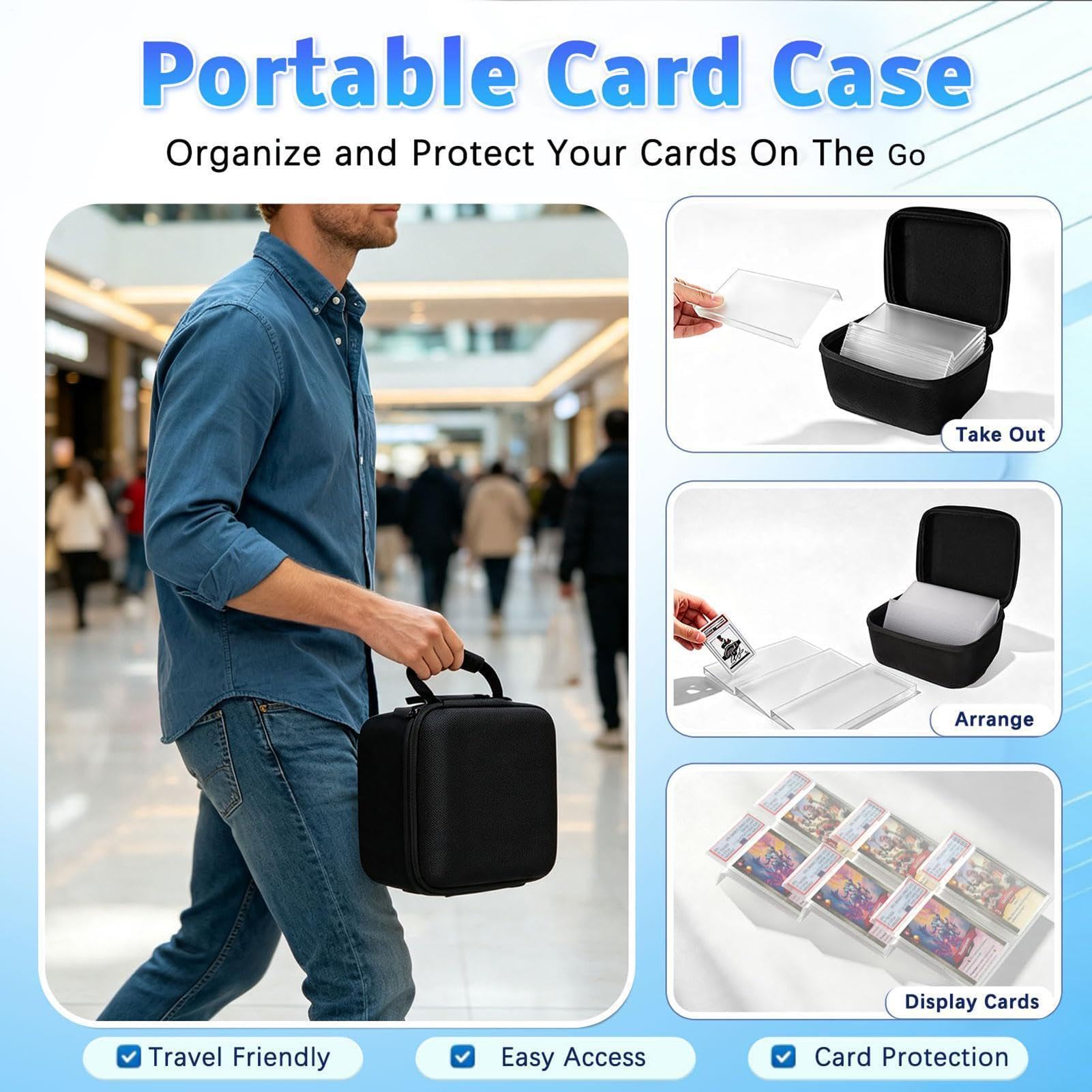 Supports à Cartes pour Vitrine 24 Pièces Supports à Collection avec Sac de