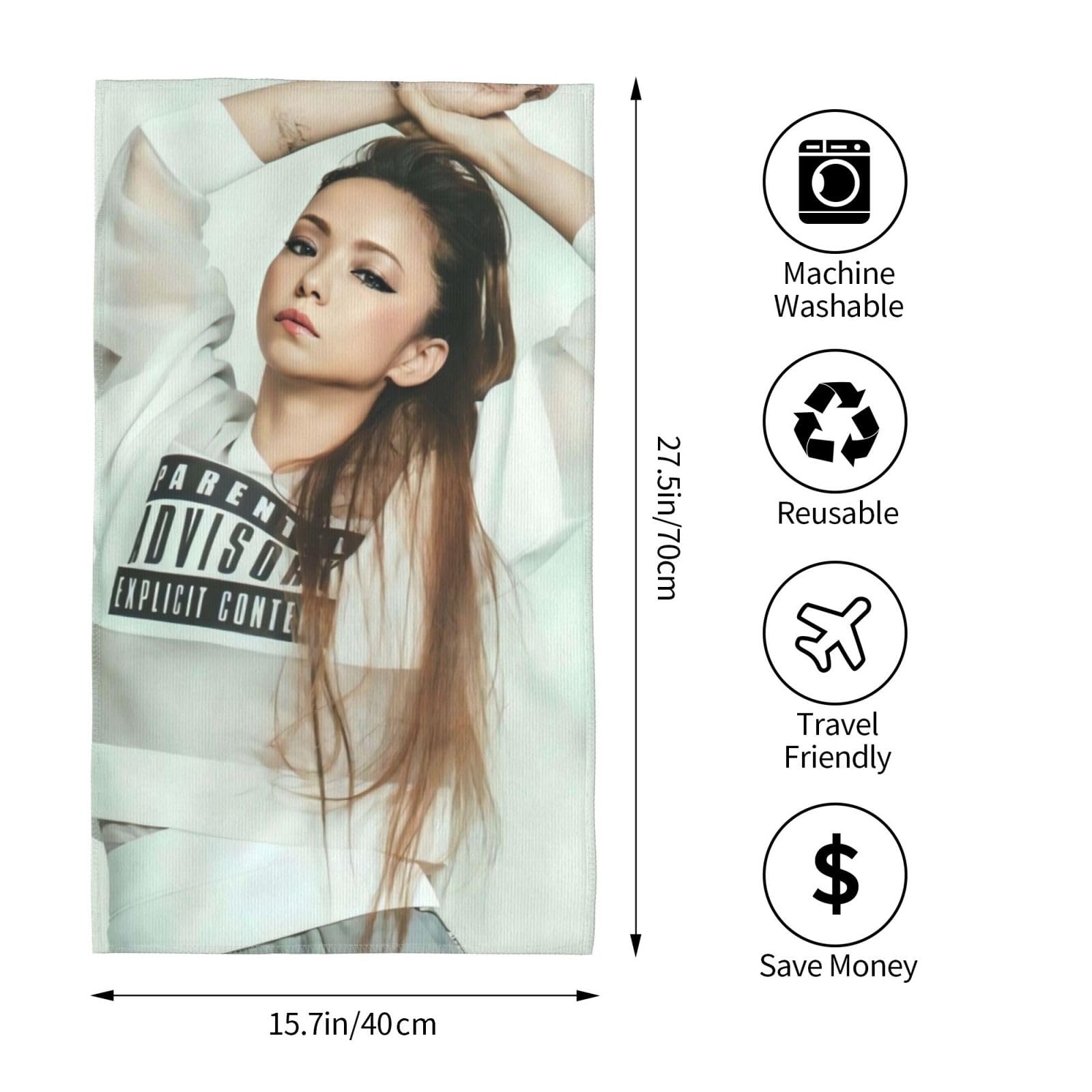 安室奈美恵 25周年 フェイスタオル