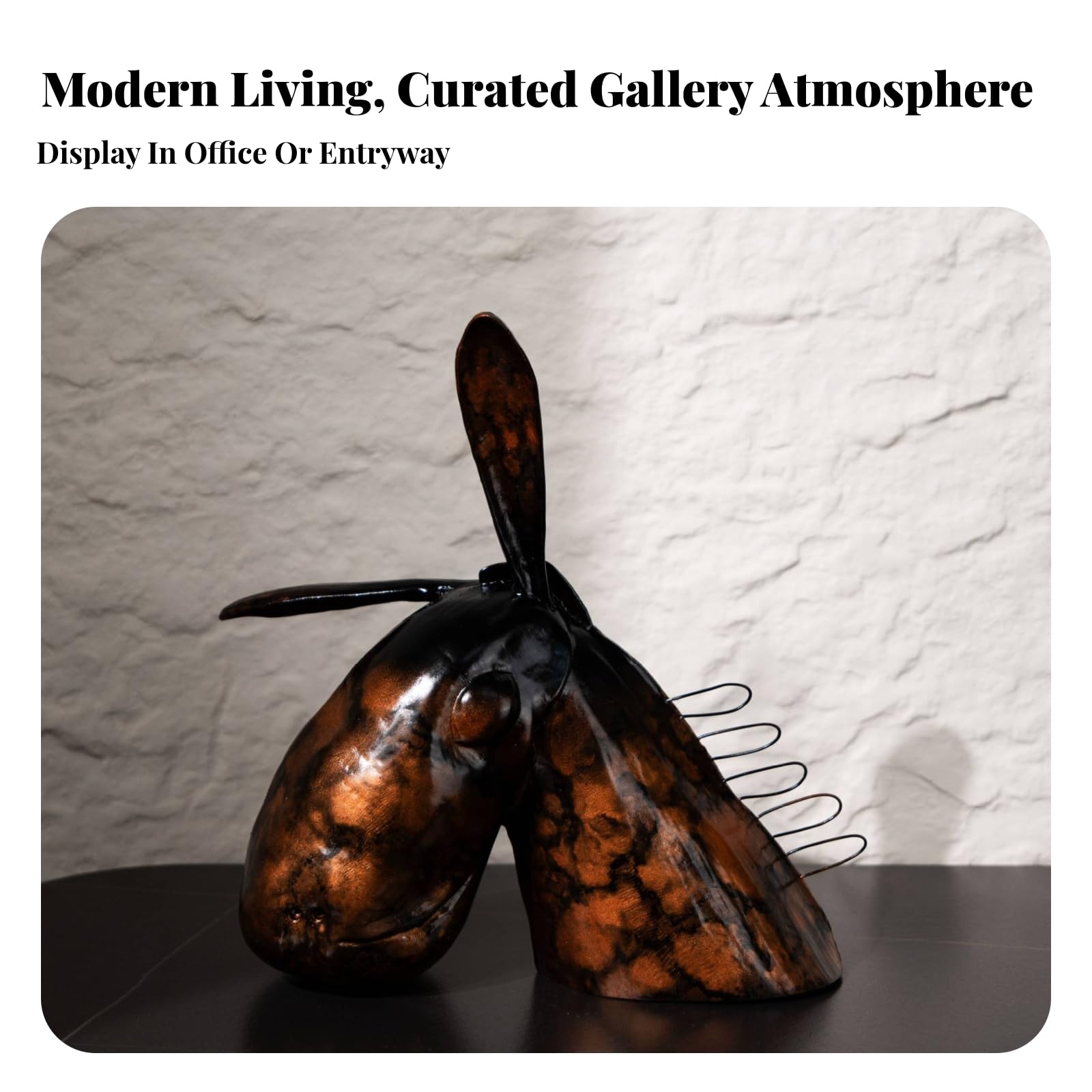 Escultura Moderno | Acabado Brillante Veteado, Figura Decorativa, Estatua Animal, para Oficina