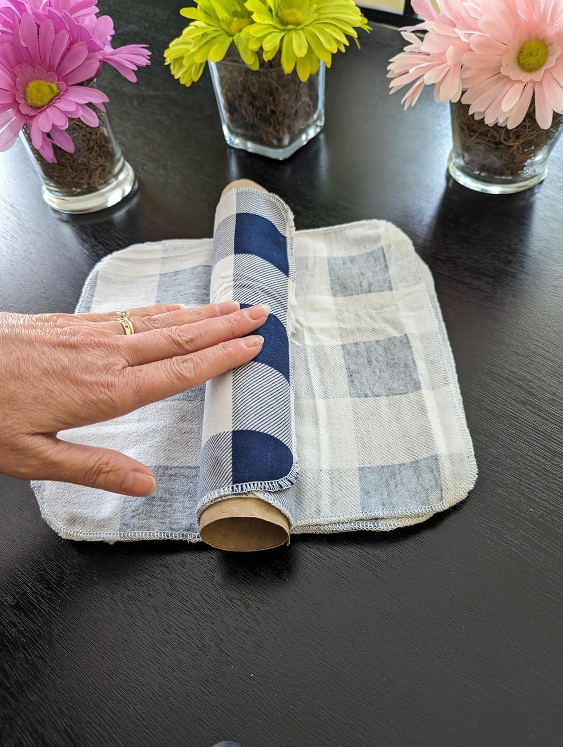 Creations by Terra - Reusable Paper Towels Washable Roll - Cloth Paper Towel Replacement - Zero Waste - 12pk (Summer Fruit)