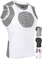 Vista 1 de Exxact Sports Protector de pecho de béisbol y sóftbol juvenil, protector de esternón acolchado para niñas