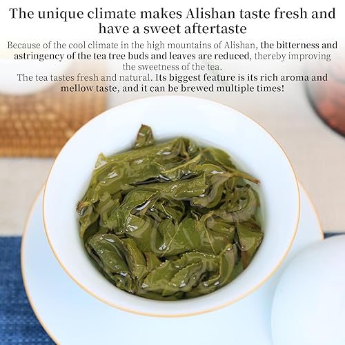 Miniatura 5 de XIXICHA Alishan Oolong Tea Hoja suelta Grado AAA Taiwán Té de alta montaña Taiwán Té Gaoshan Ulong Té Taiwán Té verde Taiwán Té Oolong verde Taiwán