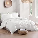 Lane Linen Duvet Cover Twin XL Set, 2 Piece - White | Fade Resistant, Guest Bed, Birthday Gift, Wrinkle Resistant, Everyday Use, Classic Look, Shrink Free, Holiday Gift, Spring