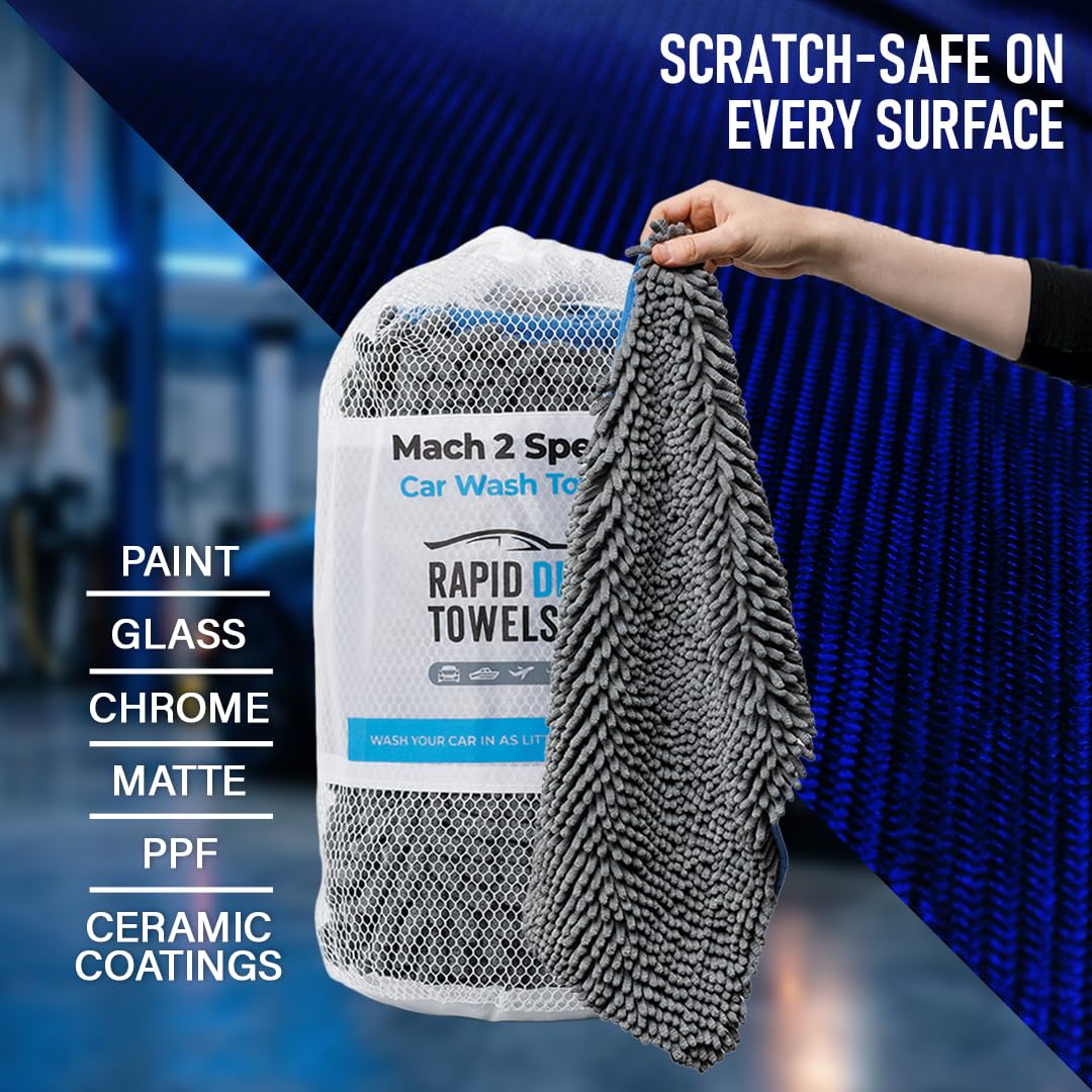 Rapid Dry Towels Mach 2 - Toalla de lavado de coche