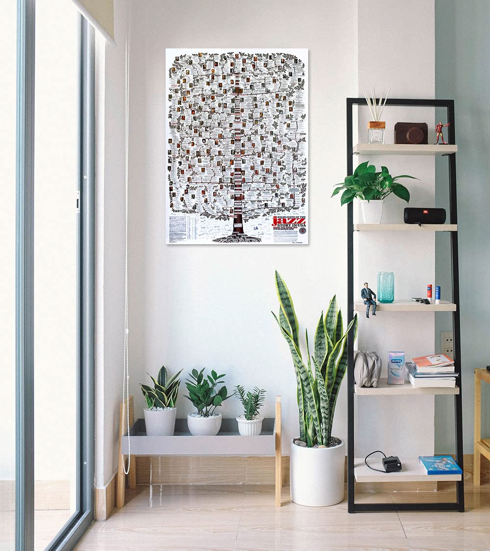 ジャズの歴史ポスター jazz story in usa 額付き