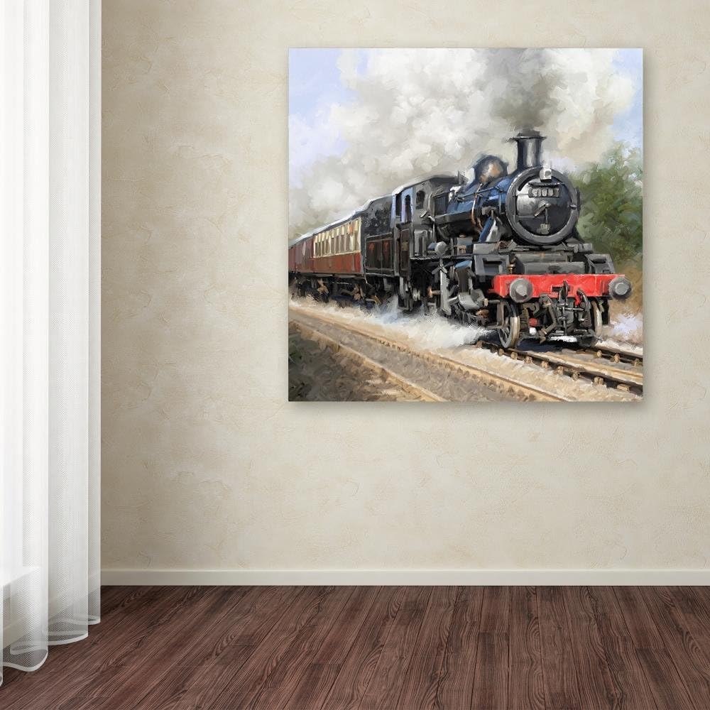 Trademark Fine Art Steam train Square by The Macneil Studio, 24x24-Inch-Inch
