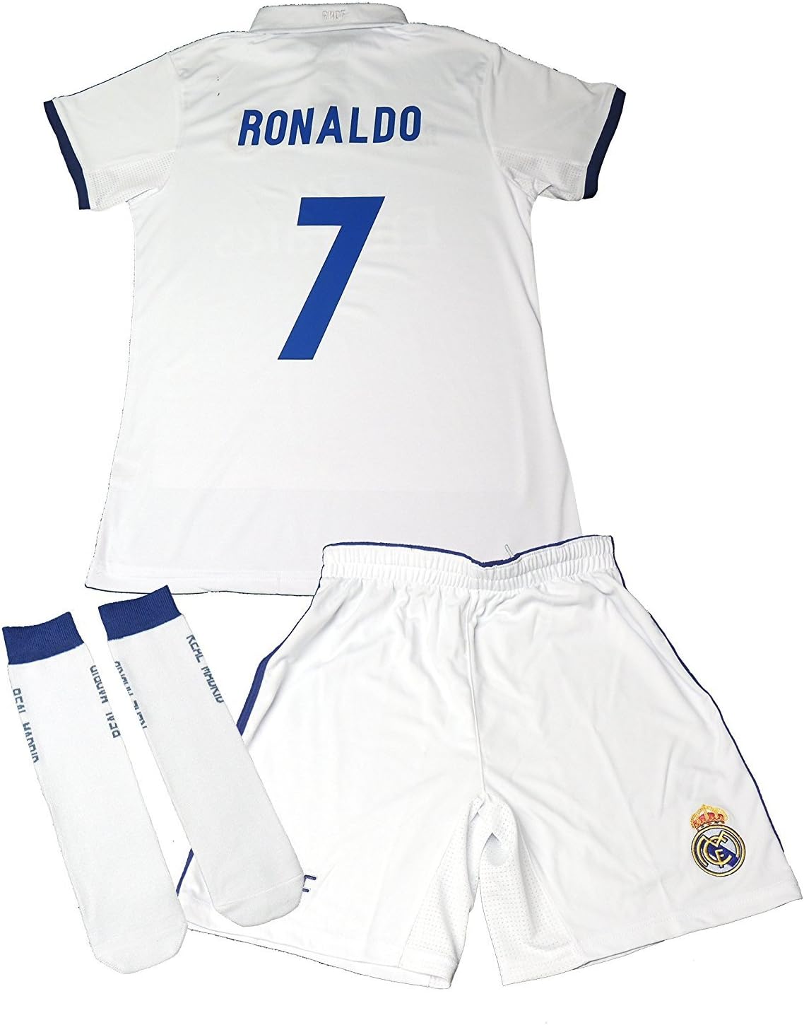 Official Replica REAL MADRID 2016-2017, Child's Cristiano Ronaldo Kit- Size: 8 years
