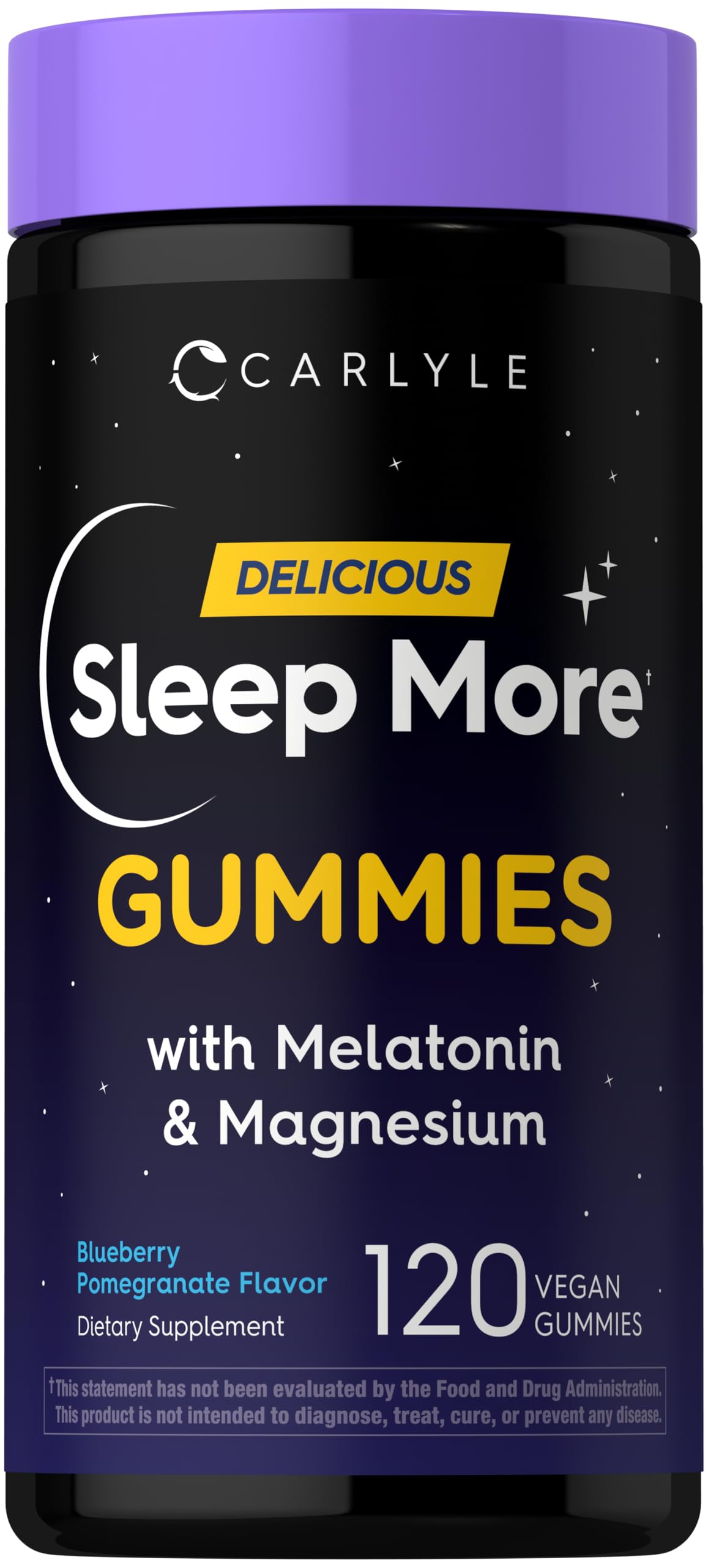 Carlyle Sleep Gummies with Melatonin and Magnesium | 120 Count