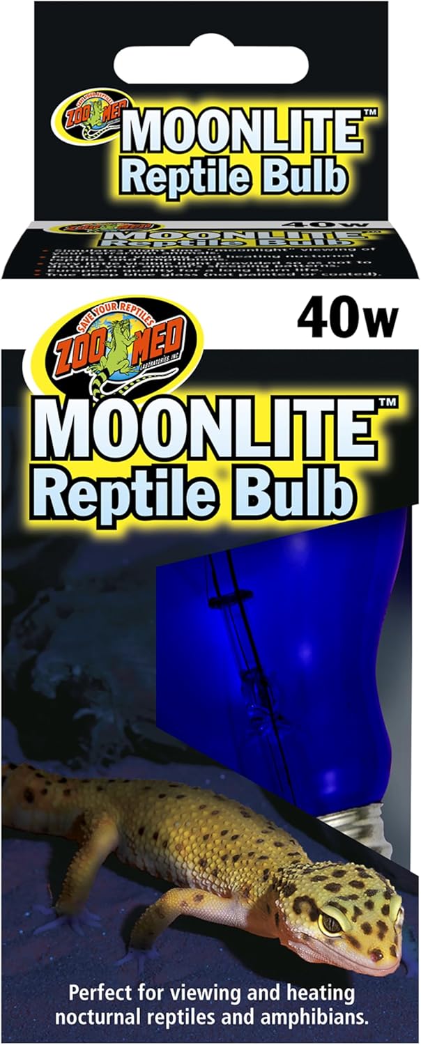 (3 Pack) Zoo Med Moonlight 40 Watt Reptile Bulbs