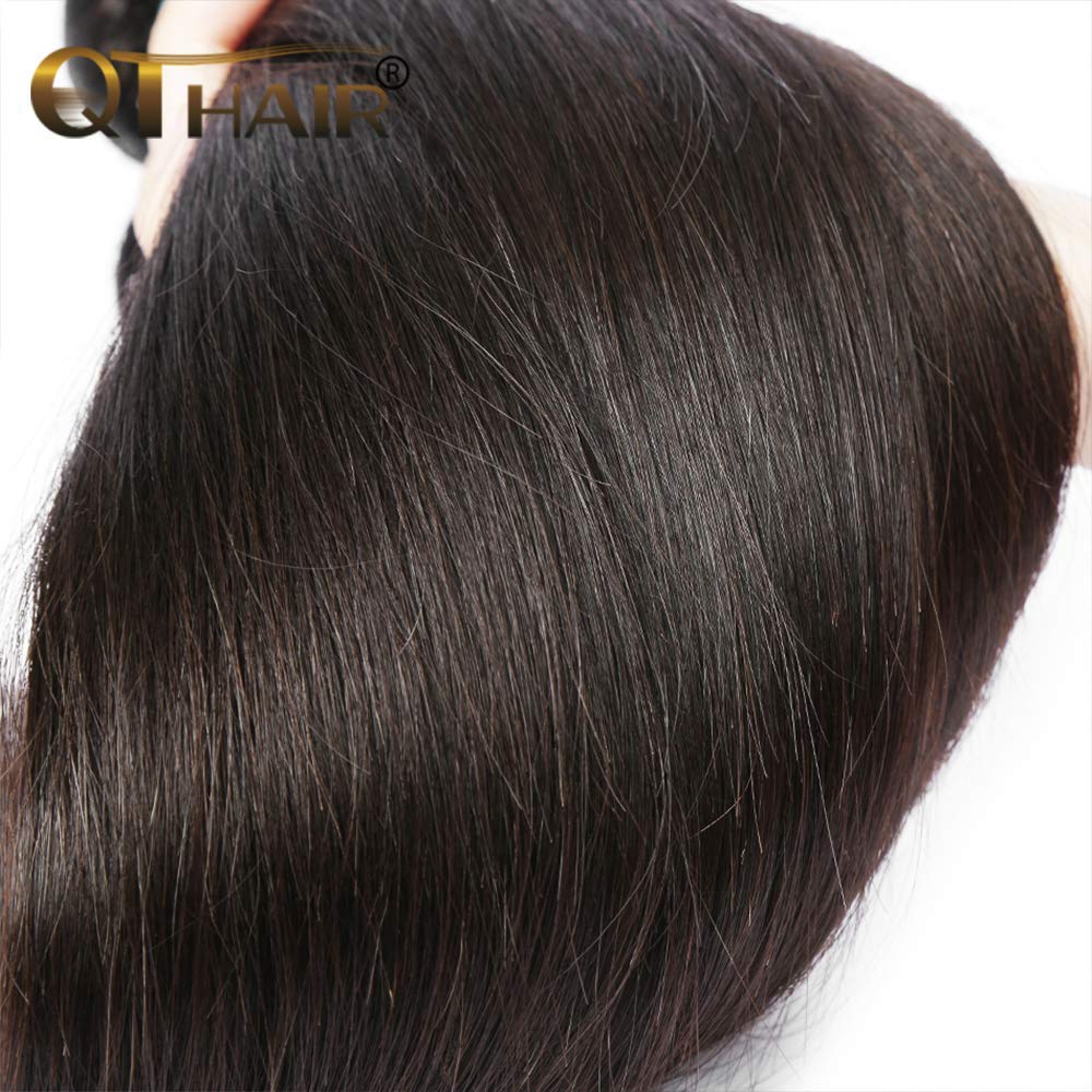 QTHAIR 18A Indian Hair 3 Bundles 100% Virgin Unprocessed Straight Human Hair 20" 22" 24"inches Indian Straight Hair