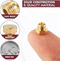 Vista 3 de Kit de 10 piezas de orificio de propano de boquilla de chorro de latón, piezas de repuesto para parrilla, kit de accesorios de plancha de boquilla