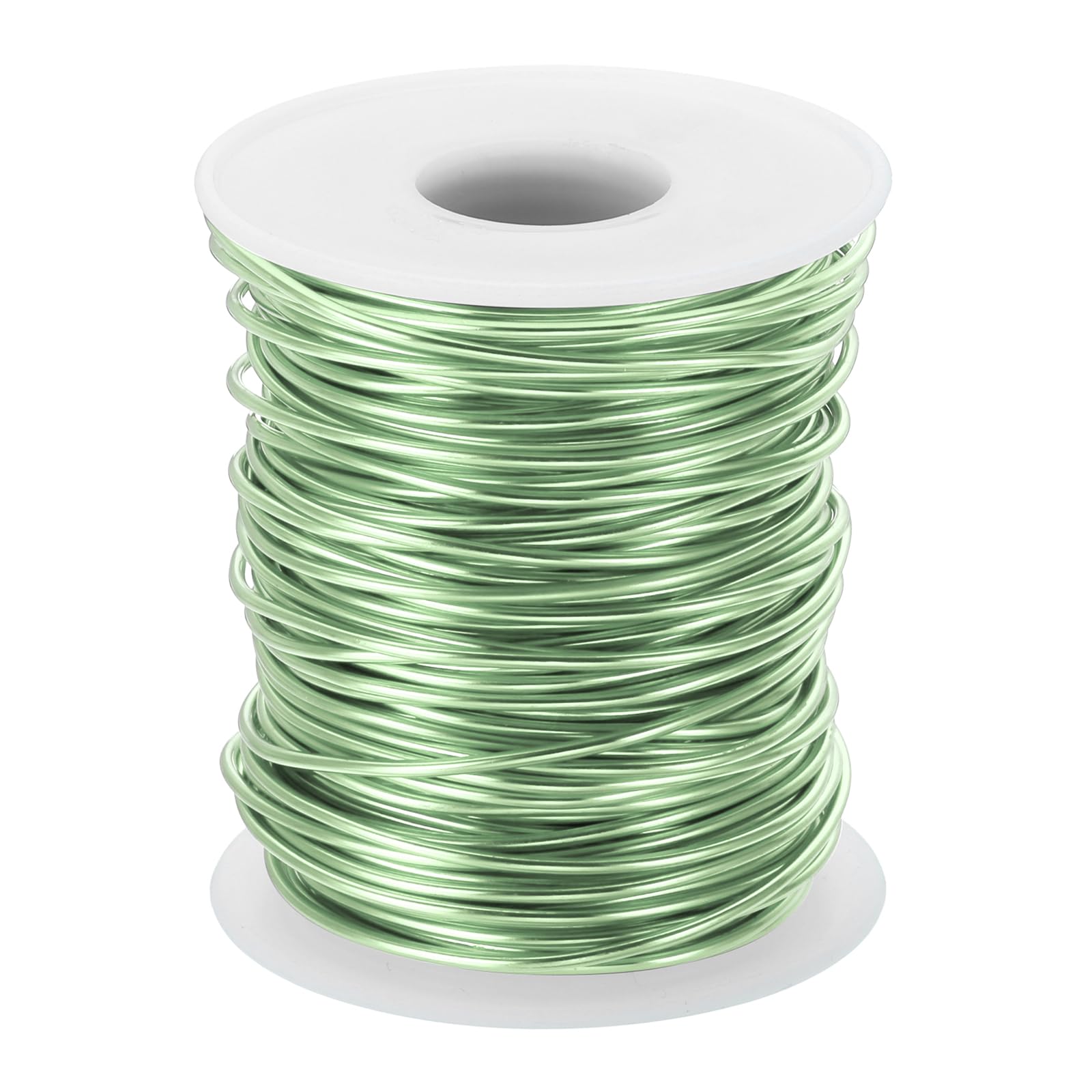 PATIKIL 15 Gauge 1.5mm Aluminum Craft Wire, 98.4 Ft Metal Wire Armature Bendable Wire for Jewelry Making Metal Wrap DIY Grass Green