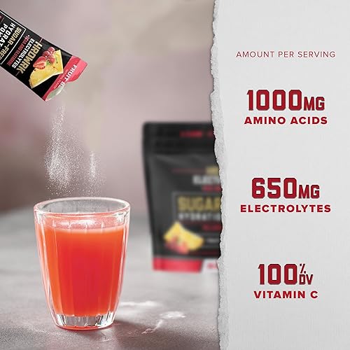 Miniatura 2 de HRDWRK - Paquetes de electrolitos en polvo con magnesio, potasio y sodio, paquetes de hidratación Keto, paquetes de electrolitos en polvo BCAA con