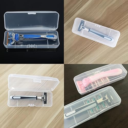 Miniatura 2 de Paquete de 3 fundas de viaje manuales para afeitadora portátil, caja de almacenamiento para afeitadora portátil, soporte protector de transporte,