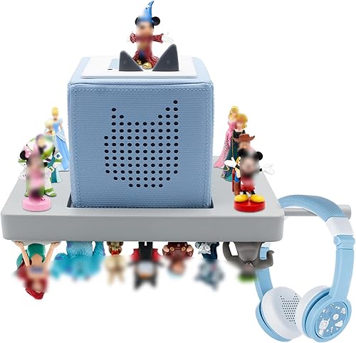 Sun3drucker Estante flotante para Toniebox 2 y Toniebox 1, personajes de figuras de almacenamiento de Tonies - Estante montado en la pared