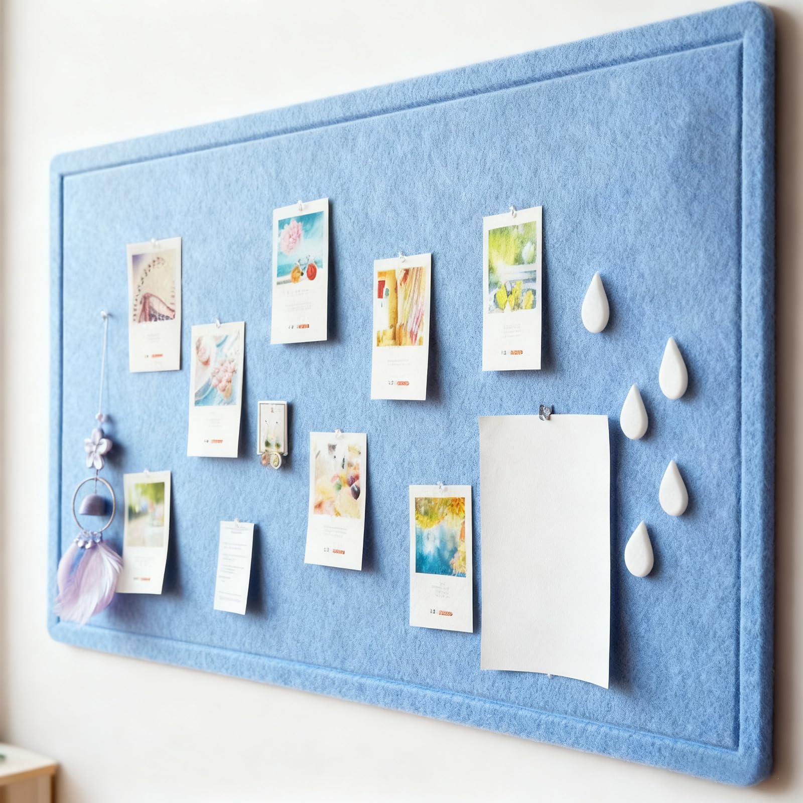 Selbstklebende Filz-Wandtafel mit Schallabsorption, einfache Installation für Arbeitsbereiche, Dekorationen, benutzerfreundlich, Stoff-Filztafel, Abziehstab, Halterung, geeignet für Notizen