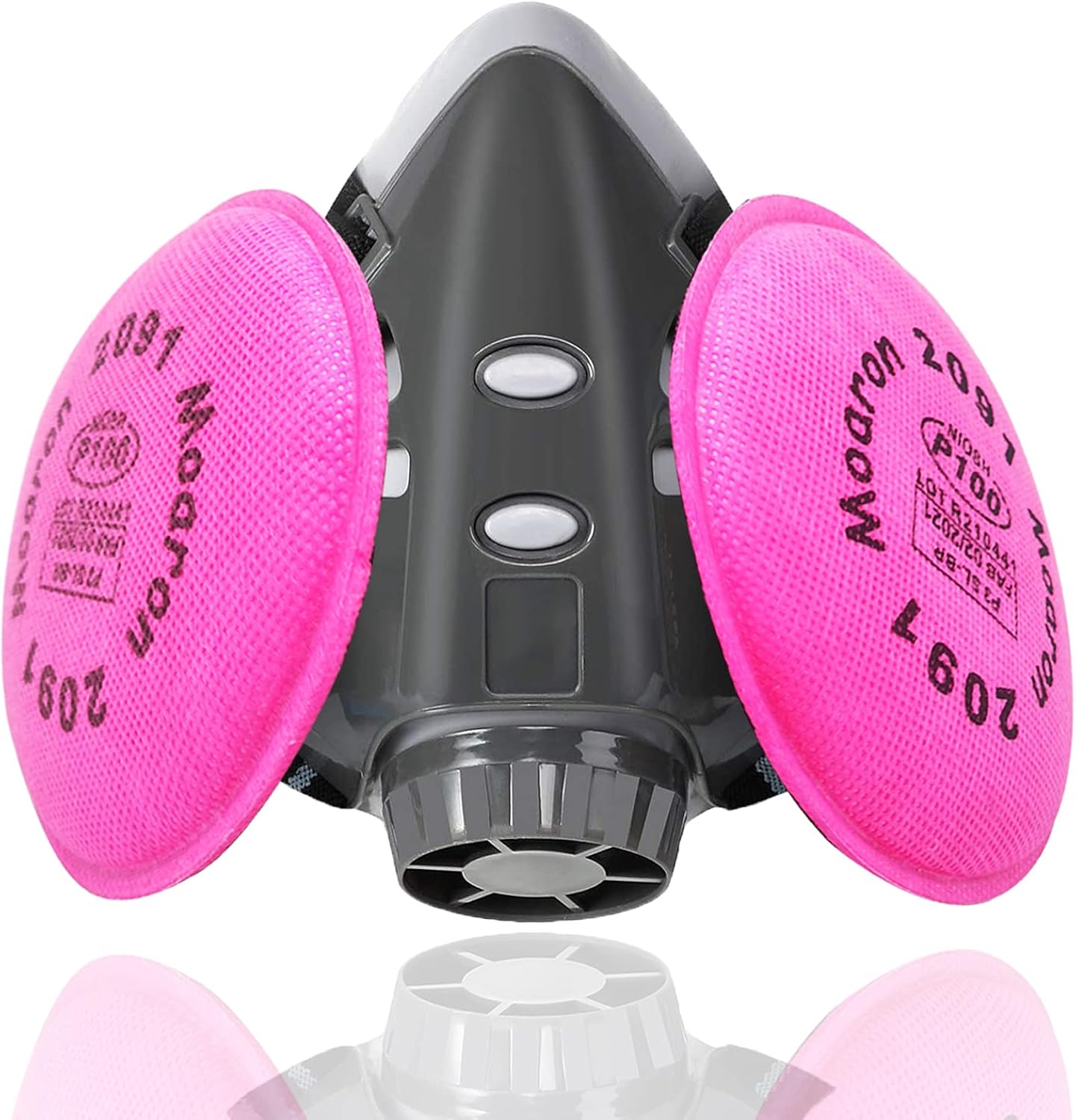 Upgraded Version Reusable Half Face Cover M308 with 2091 Р100 Filter, Protective Equipment Widely Used in Painting, Decorating Carpentry, Welding, Metal Cutting, Same Scene as 6000 6200 7000 FF-400: Clothing