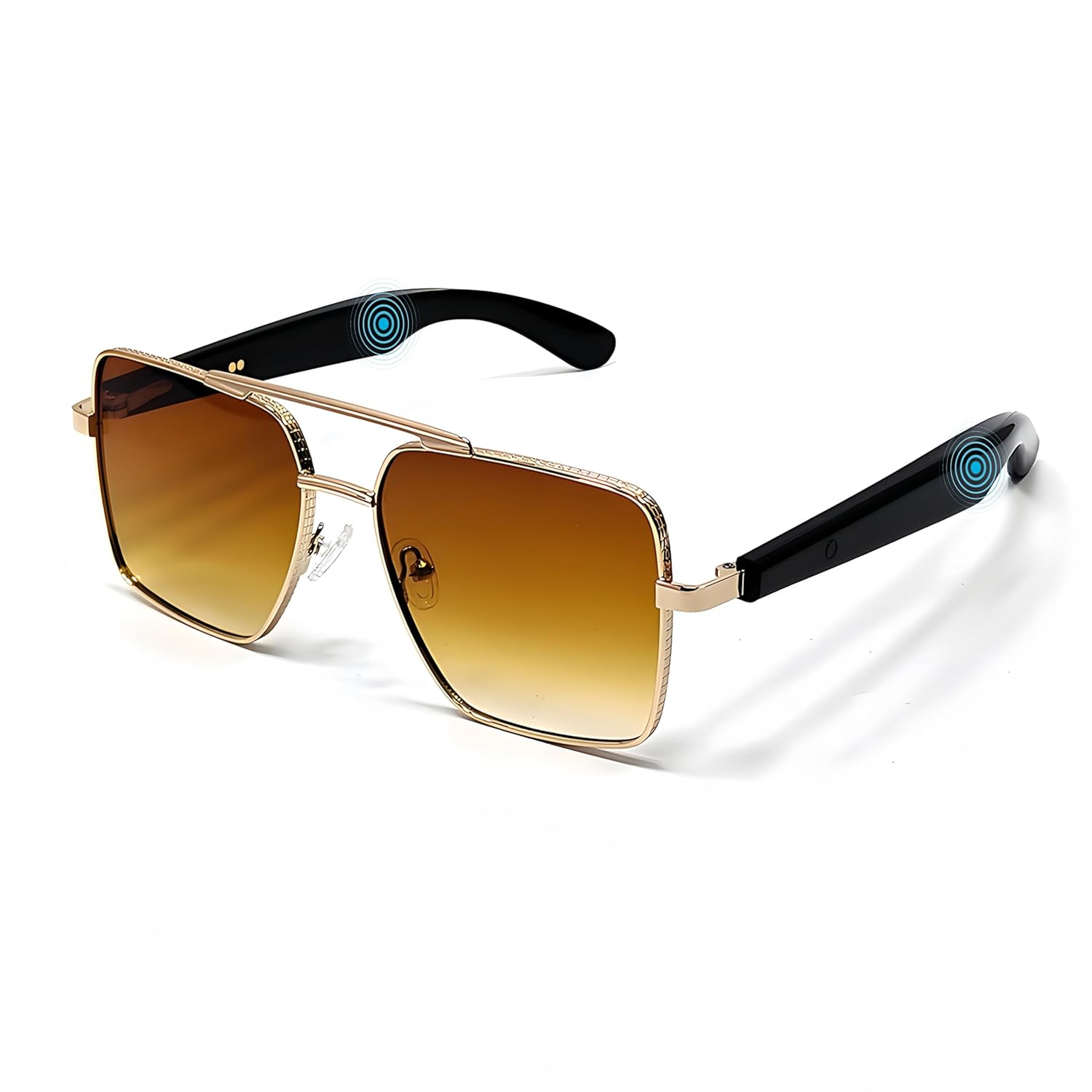 Pilot Smart Glasses Bluetooth Sunglasses for women men with Audio Polarized Sunglasses Dual Mic Speakers UV Protection Music