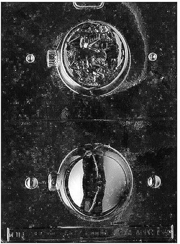 Moldes de chocolate para Navidad, ornamenta, bomba, escena campestre, bolas de chocolate, C64, moldes de plástico de 3 pulgadas de diámetro