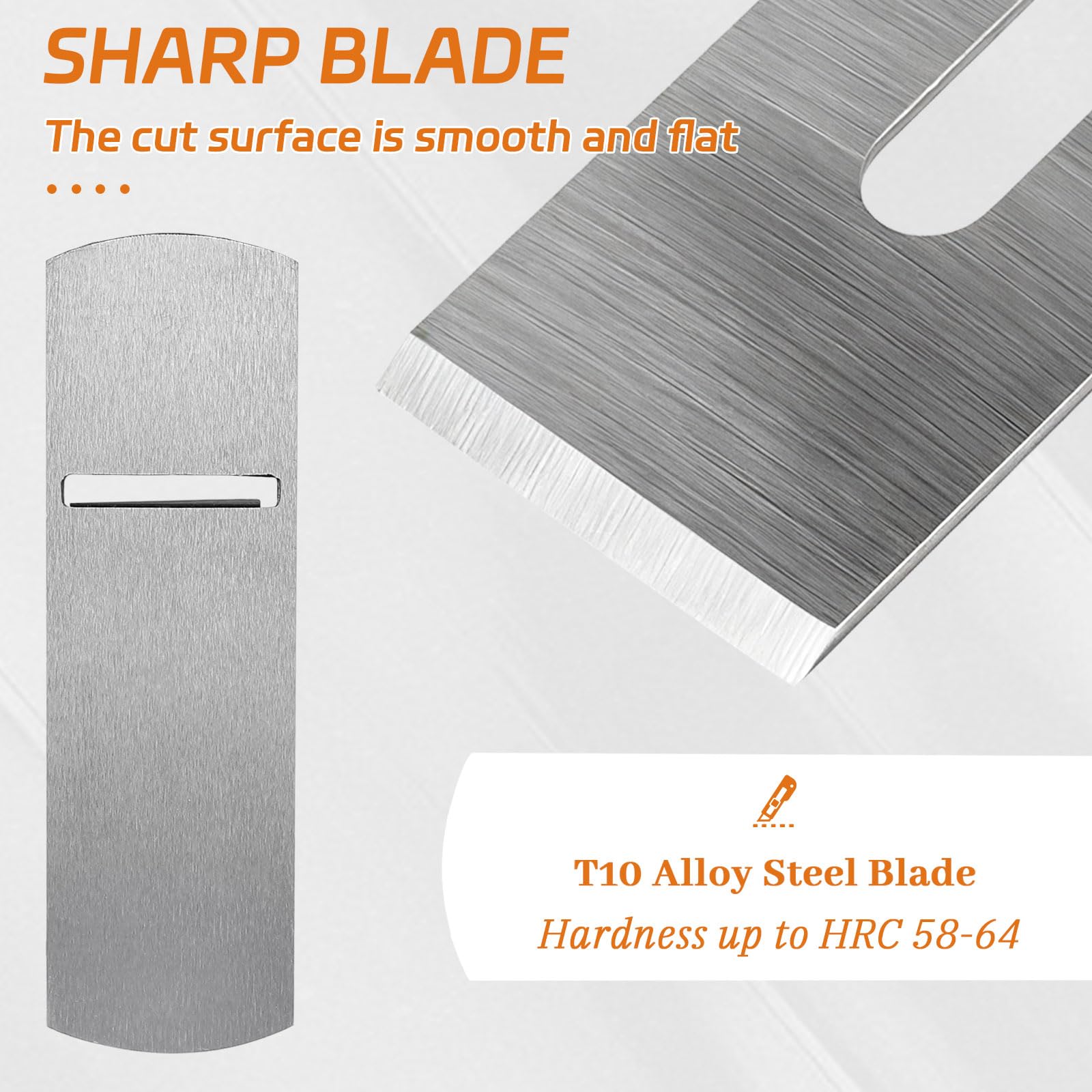 LALAGO Pialla a mano, lunghezza corpo 175 mm + larghezza lama 41 mm, pialla manuale universale regolabile, mini pialla per legno, mini pialla manuale per rifinire, lucidare e piallare