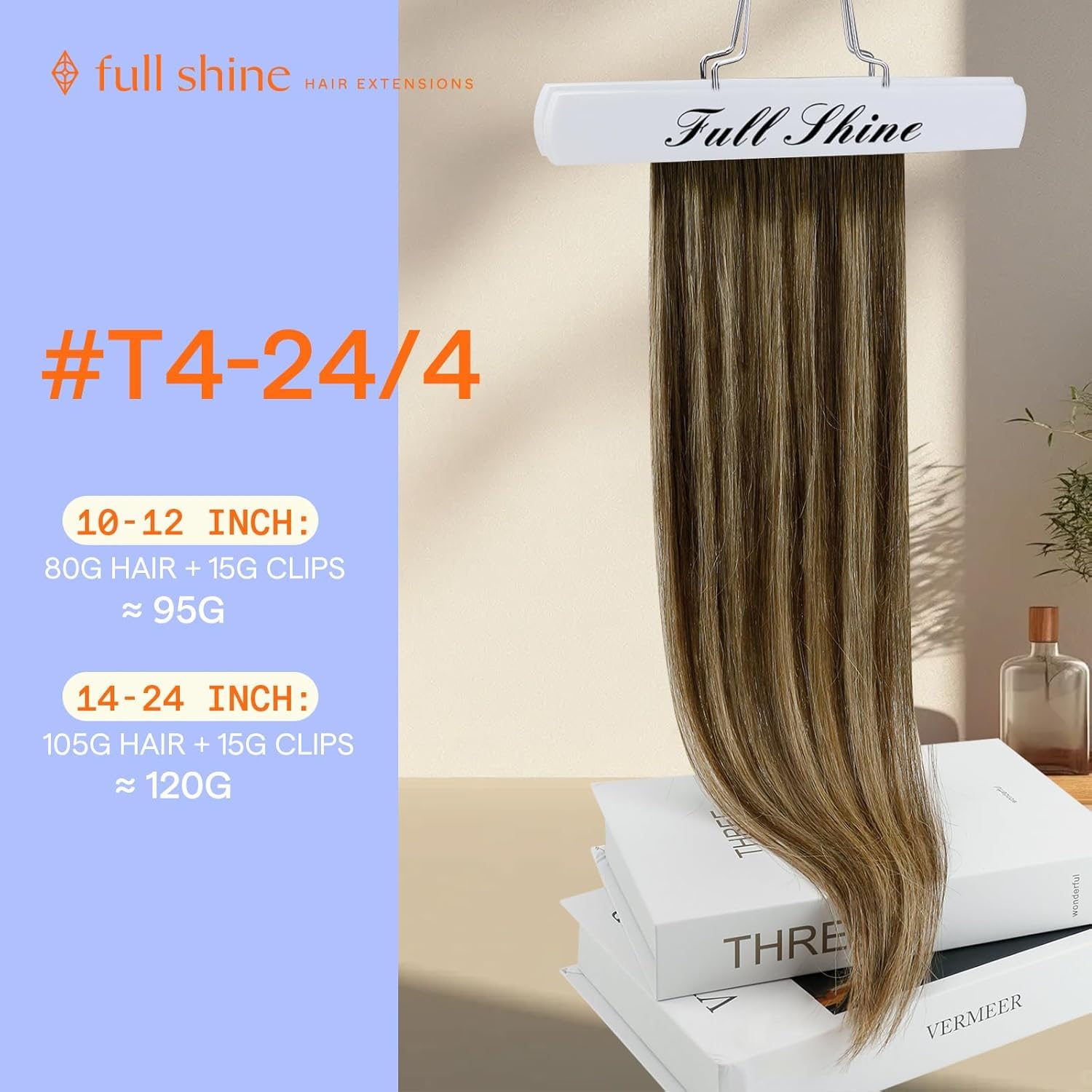 Fshine Clip in Hair Extensions Human Hair, 1B Natural Black, 10 Inch, 95G, 7 Pcs, Double Weft Real Remy Brazilian Hair, Add Volume for Bob Hair, Thick Asian Hair, Short Hair Topper, Easy Clip Glueless — view 37