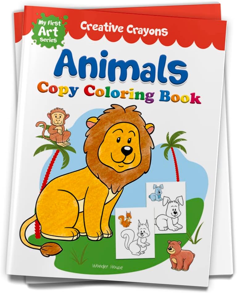 Colouring Book of Animals: Crayon Copy Colour Books (Creative Crayons) Paperback – January 20, 2020
