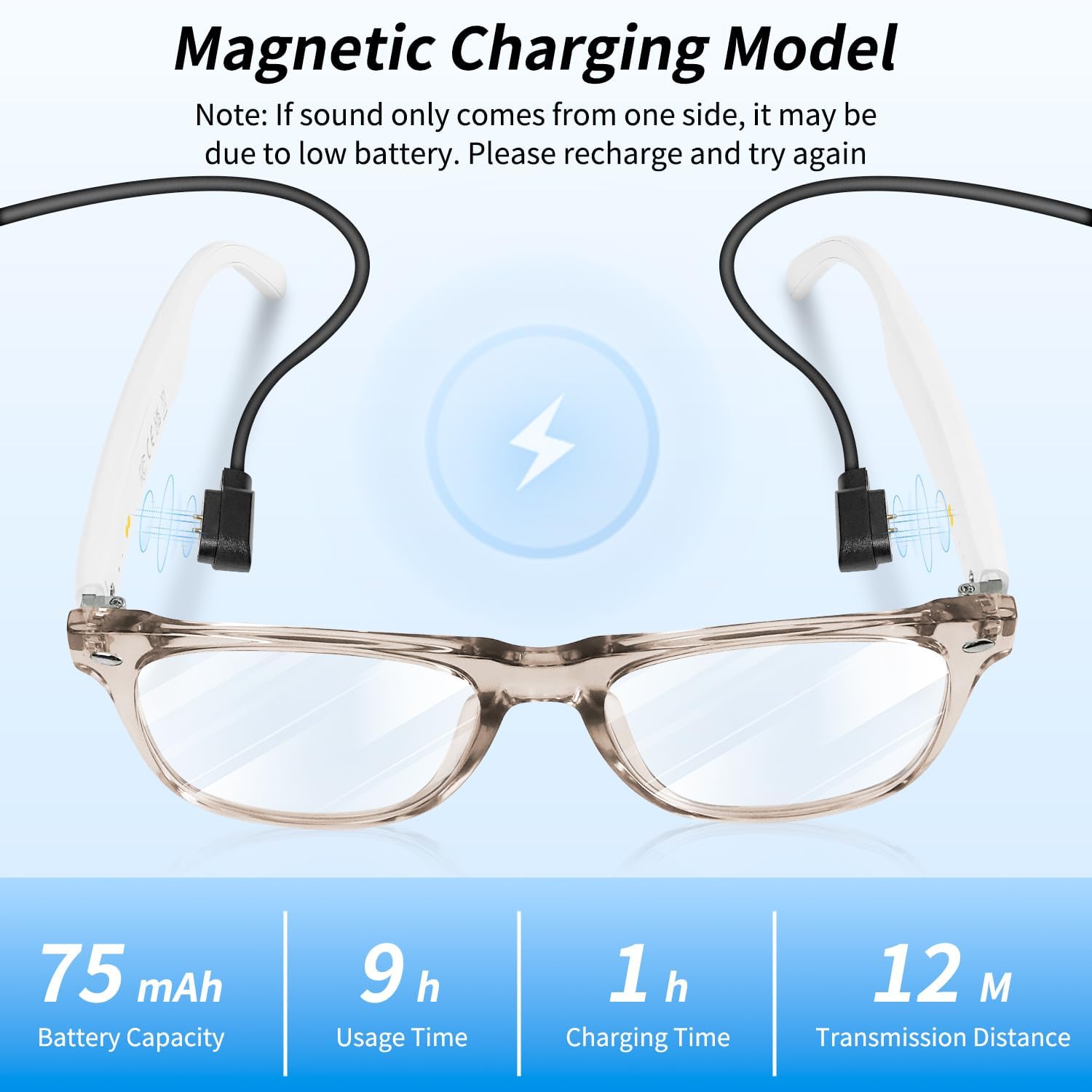 Smart Glasses, AI Bluetooth Glasses for Women/Men with 144 Language Instant Translation & Interpretation, Blue Light Filtering Photochromic Transition Lenses, Touch Control and Voice Control